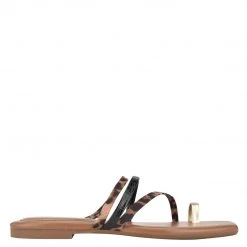 Nine West Darbie Flat Toe Ring Slide Sandals