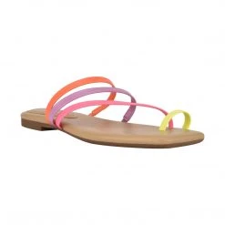 Nine West Darbie Flat Toe Ring Slide Sandals