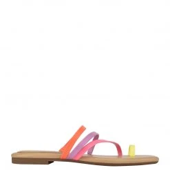 Nine West Darbie Flat Toe Ring Slide Sandals