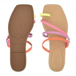 Nine West Darbie Flat Toe Ring Slide Sandals 11 Nine West Darbie Flat Toe Ring Slide Sandals