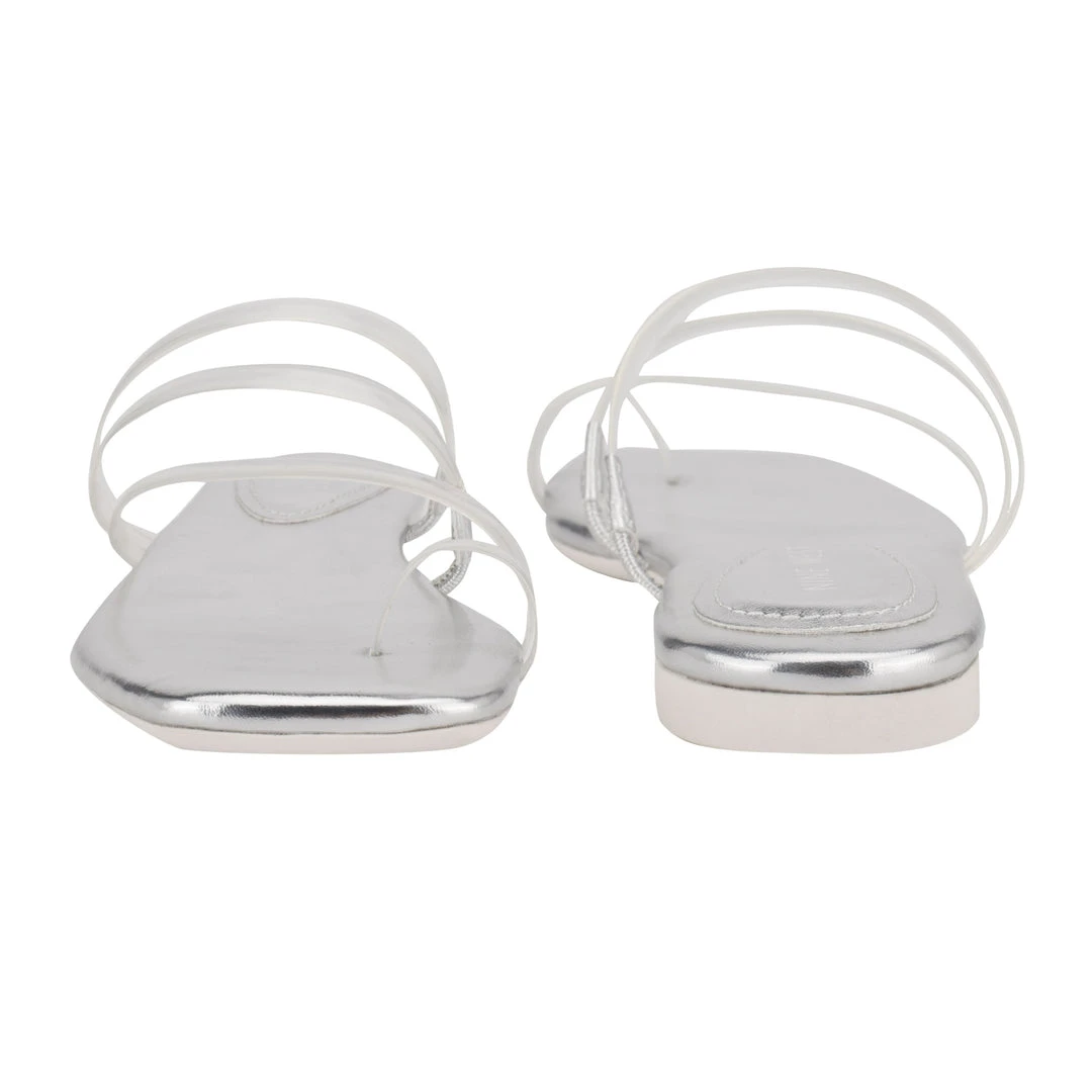 Nine West Darbie Flat Toe Ring Slide Sandals 6 Nine West Darbie Flat Toe Ring Slide Sandals