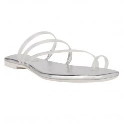 Nine West Darbie Flat Toe Ring Slide Sandals 11 Nine West Darbie Flat Toe Ring Slide Sandals