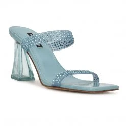 Nine West Color Pop Darla Heeled Slide Sandals