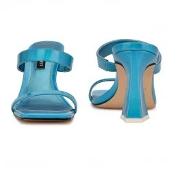 Nine West Darla Heeled Slide Sandals Heel Appeal