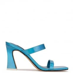 Nine West Darla Heeled Slide Sandals Heel Appeal