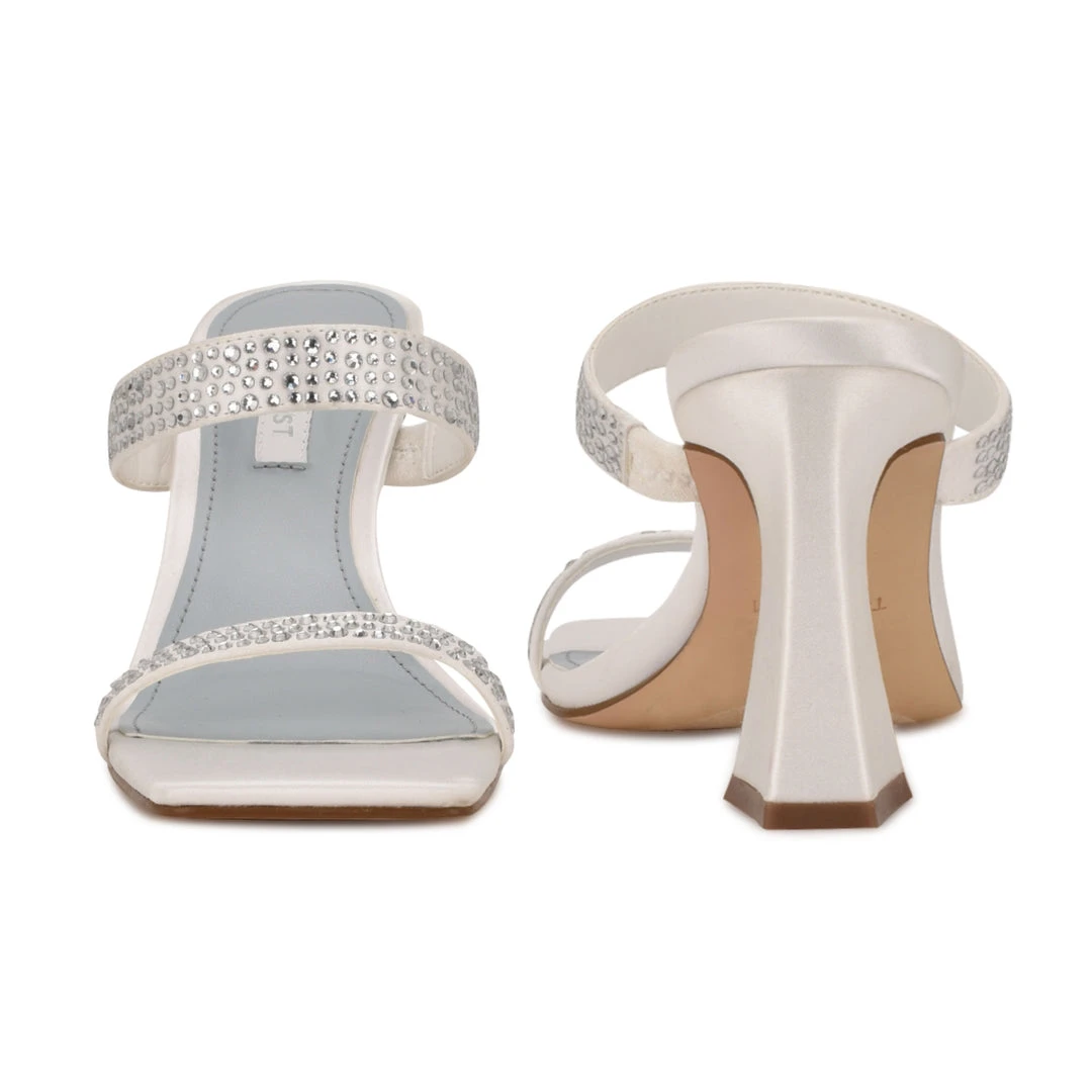 Nine West Bridal Darla Heeled Slide Sandals Nine West Bridal Darla Heeled Slide Sandals
