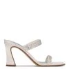 Nine West Bridal Darla Heeled Slide Sandals 2 Nine West Bridal Darla Heeled Slide Sandals