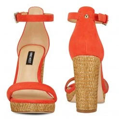 Nine West Heels Dempsey Platform Sandals 6 Nine West Heels Dempsey Platform Sandals