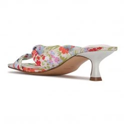 Nine West Dipa Heeled Slide Sandals Heel Appeal