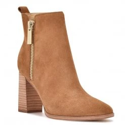 Nine West Dips Block Heel Booties Shoes