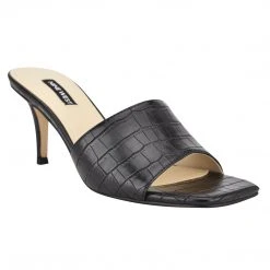 Nine West Donna Heeled Slide Sandals Heels