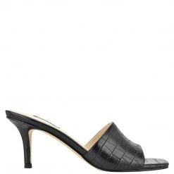 Nine West Donna Heeled Slide Sandals Heels