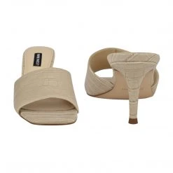 Nine West Donna Heeled Slide Sandals Heels