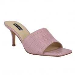 Nine West Donna Heeled Slide Sandals Heels