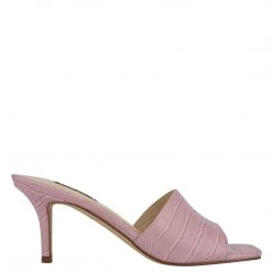 Nine West Donna Heeled Slide Sandals Heels