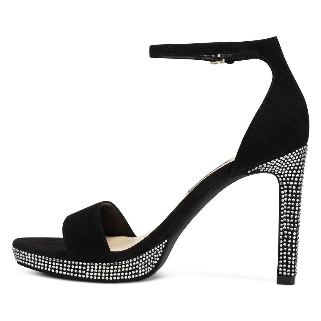 Nine West Edyn Ankle Strap Sandals Heels 6 Nine West Edyn Ankle Strap Sandals Heels