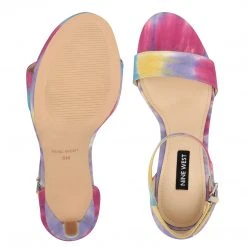 Nine West High Impact Platforms Edyn Ankle Strap Sandals