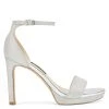 Nine West Edyn Ankle Strap Sandals Metallic Mindset
