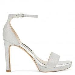 Nine West Edyn Ankle Strap Sandals Metallic Mindset