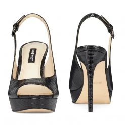 Nine West Elle Slingback Platform Sandals High Impact Platforms 6 Nine West Elle Slingback Platform Sandals High Impact Platforms