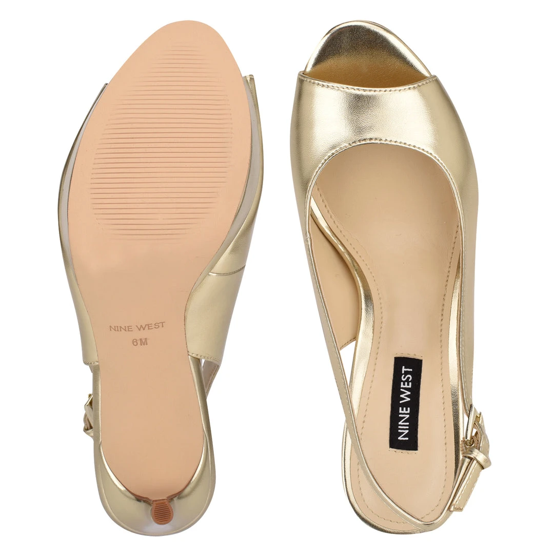 Nine West Elle Slingback Platform Sandals High Impact Platforms 7 Nine West Elle Slingback Platform Sandals High Impact Platforms