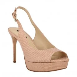 Nine West Elle Slingback Platform Sandals High Impact Platforms
