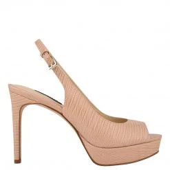Nine West Elle Slingback Platform Sandals High Impact Platforms