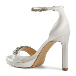 Nine West Heels Engaged Heeled Ankle Strap Sandals 10 Nine West Heels Engaged Heeled Ankle Strap Sandals