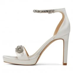 Nine West Heels Engaged Heeled Ankle Strap Sandals 11 Nine West Heels Engaged Heeled Ankle Strap Sandals