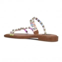 Nine West Evan Flat Slide Sandals New