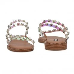 Nine West Evan Flat Slide Sandals New