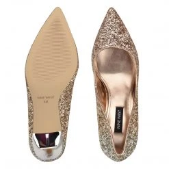 Nine West Ezra Pointy Toe Pumps Metallic Mindset