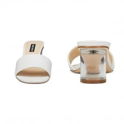 Nine West Fab Open Toe Slide Sandals Heels