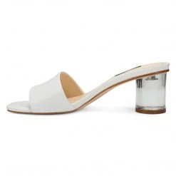 Nine West Fab Open Toe Slide Sandals Heels