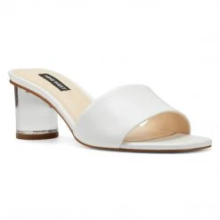 Nine West Fab Open Toe Slide Sandals Heels