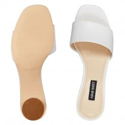 Nine West Fab Open Toe Slide Sandals Heels