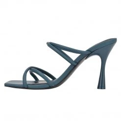 Nine West Fabiola Square-Toe Slide Sandals Color Pop