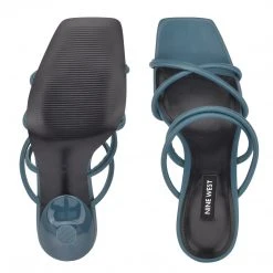 Nine West Fabiola Square-Toe Slide Sandals Color Pop