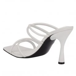 Nine West Fabiola Square-Toe Slide Sandals Heels