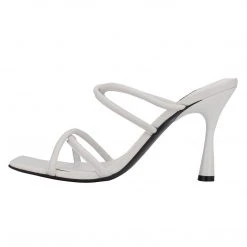Nine West Fabiola Square-Toe Slide Sandals Heels