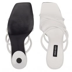 Nine West Fabiola Square-Toe Slide Sandals Heels