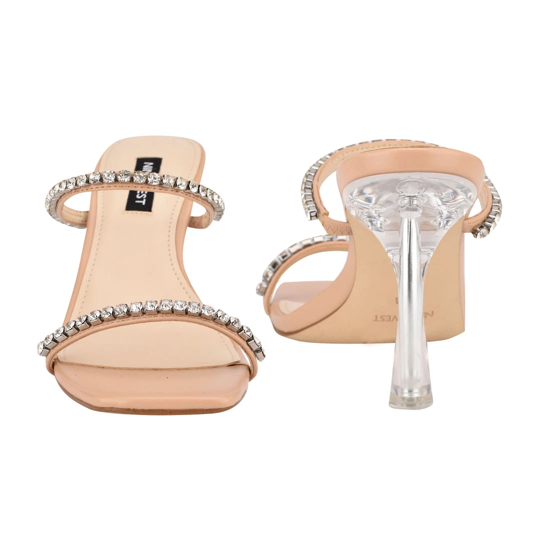 Nine West Fanfav Heeled Slide Sandals Heel Appeal Nine West Fanfav Heeled Slide Sandals Heel Appeal