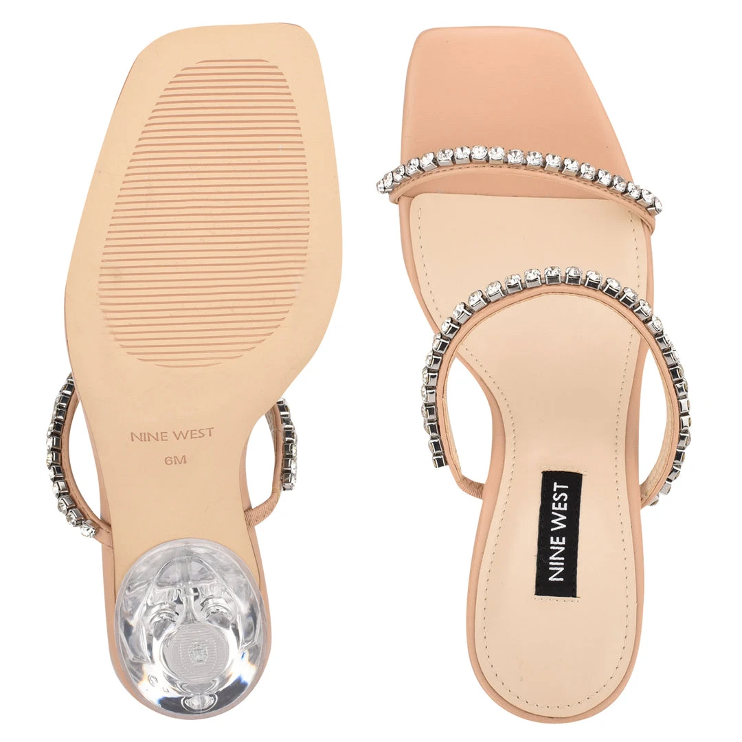 Nine West Fanfav Heeled Slide Sandals Heel Appeal Nine West Fanfav Heeled Slide Sandals Heel Appeal
