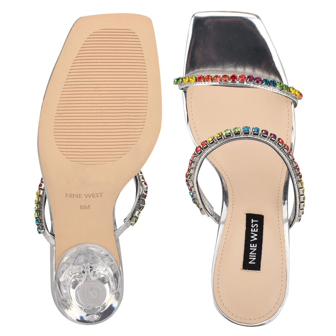 Nine West Fanfav Heeled Slide Sandals Nine West Fanfav Heeled Slide Sandals