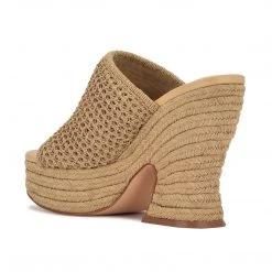 Nine West Fefee Platform Slide Sandals Weave Got You