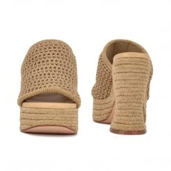 Nine West Fefee Platform Slide Sandals Weave Got You