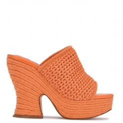Nine West Fefee Platform Slide Sandals Weave Got You