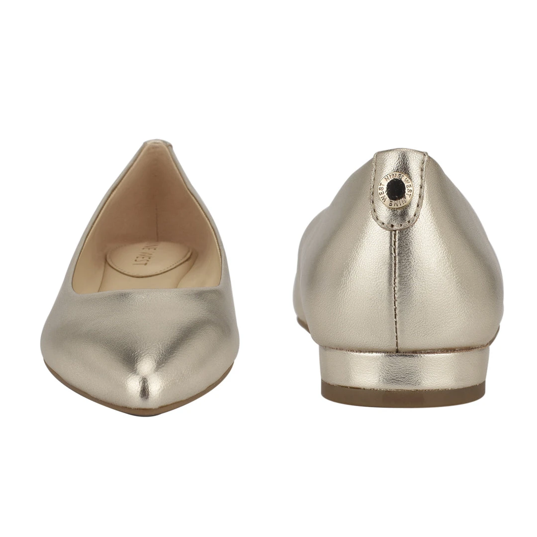 Nine West Metallic Mindset Ferdi 9x9 Pointy Toe Flats 7 Nine West Metallic Mindset Ferdi 9x9 Pointy Toe Flats