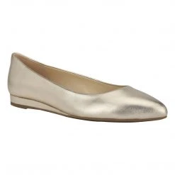Nine West Metallic Mindset Ferdi 9x9 Pointy Toe Flats