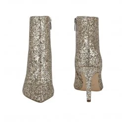 Nine West Fhayla Pointy Toe Booties Metallic Mindset